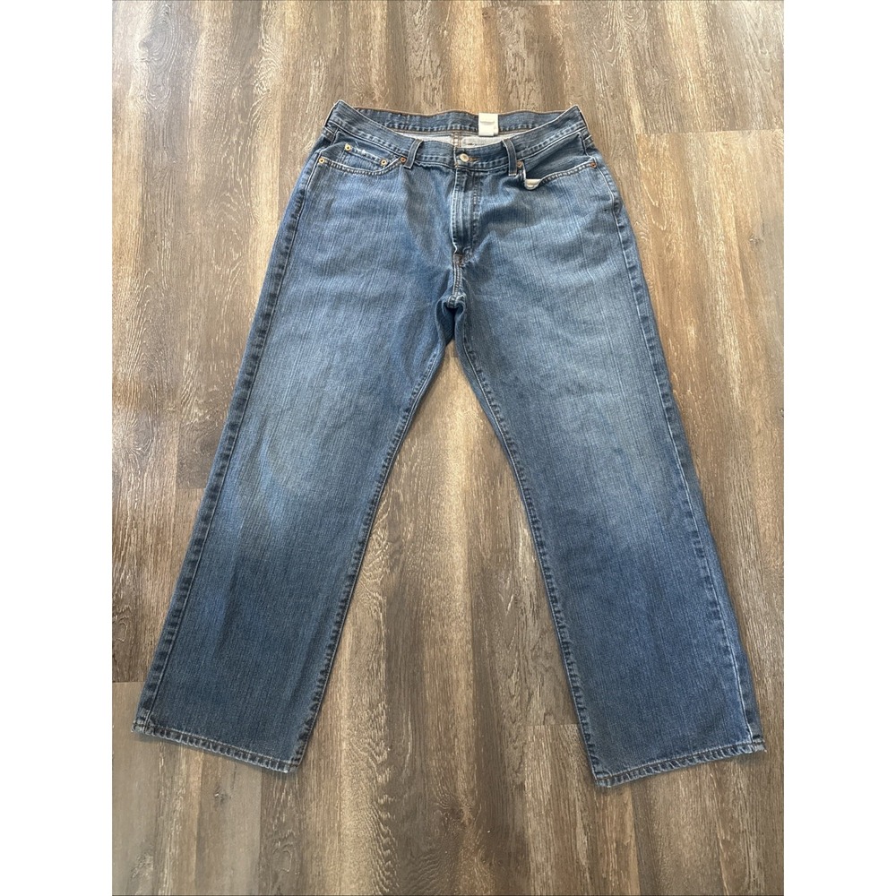 Lucky Brand Dungarees By Gene Montesano Womens Blue Bootcut Leg Jeans 36 Short
